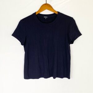 Bleusalt The Perfect T Short Sleeve Size 3 Navy Soft Stretchy Casual